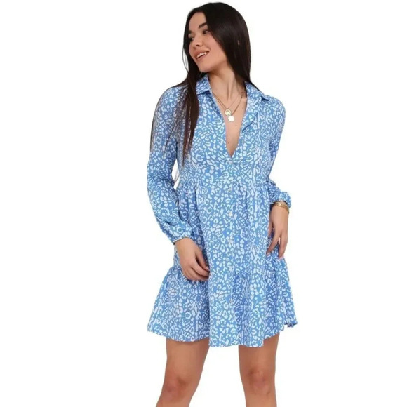 Silk & Salt | Chessie Mini Leopard Dress (M) 🐆 - Picture 3 of 9